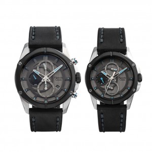 Alexandre Christie AC 6589 Silver Black Couple